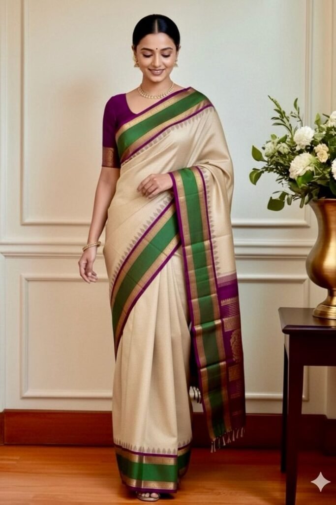 kanjivaram silk saree aw1726ks one size