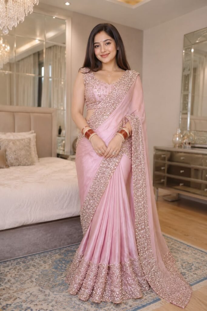 this gorgeous saree looks is going viral ✨